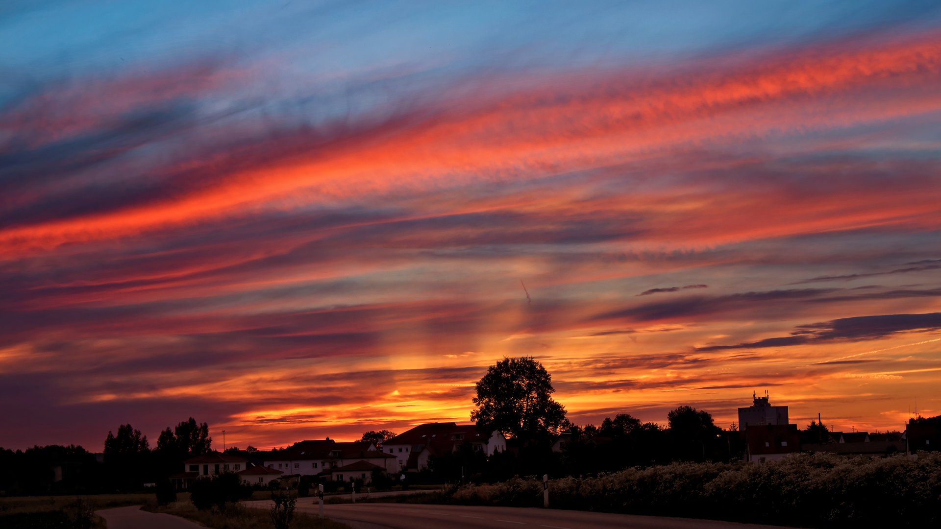 Sonnenuntergang in Nordheim